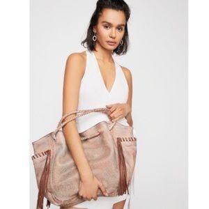 Free People Sedona Distressed Leather Tote